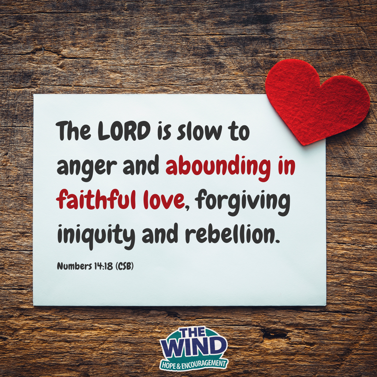Numbers 14:18