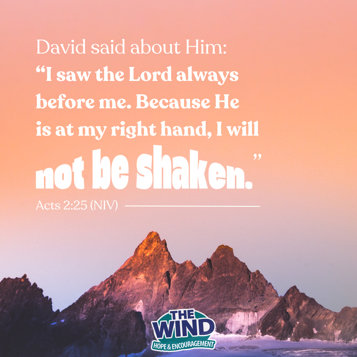 Acts 2:25