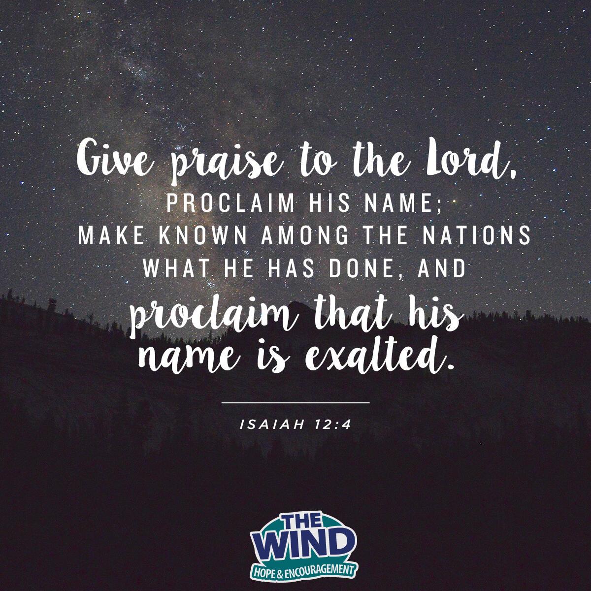 Isaiah 12:4