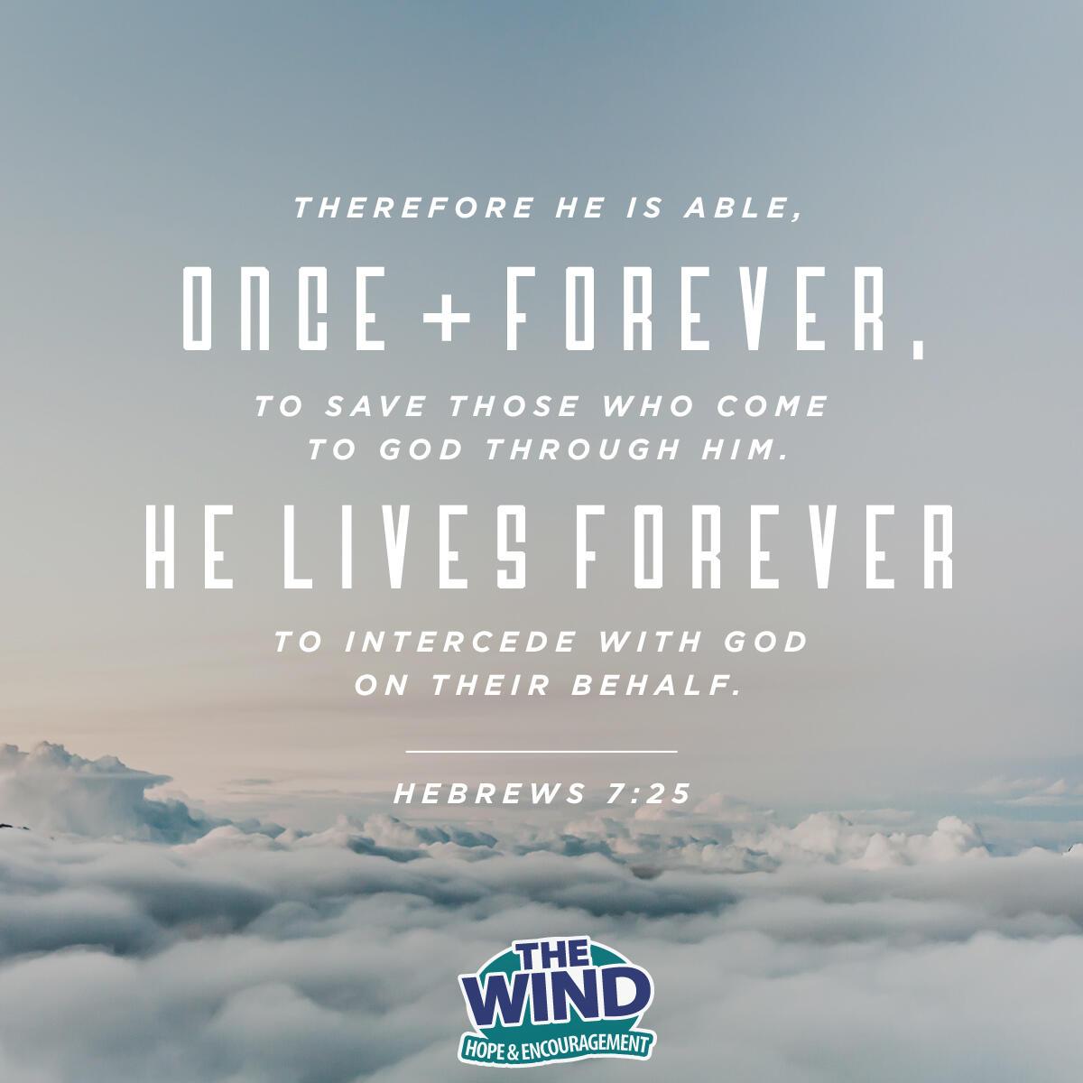 Hebrews 7:25