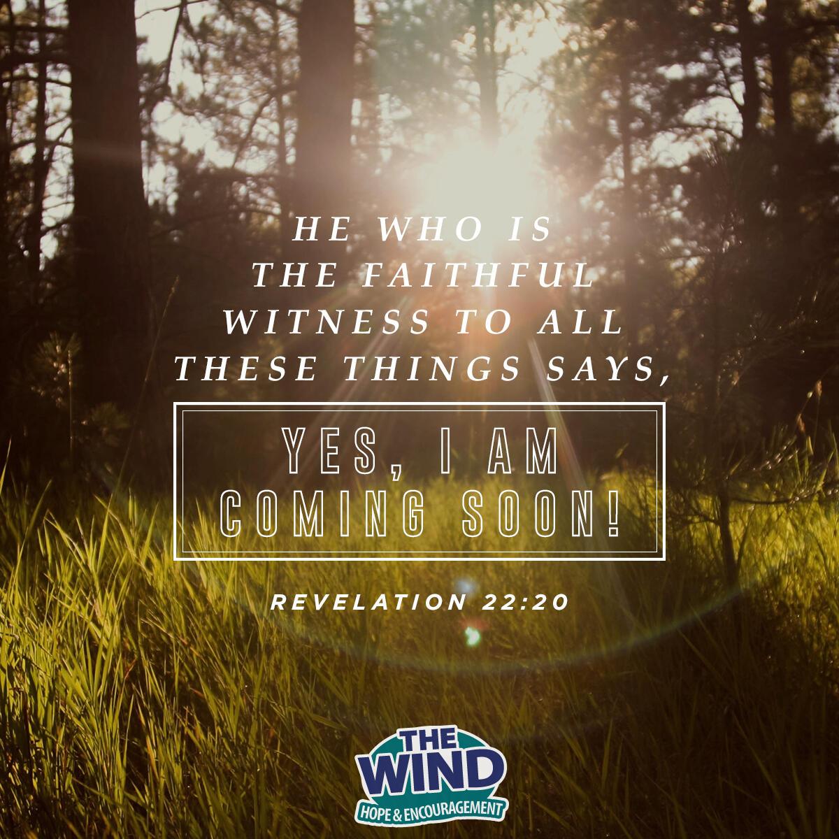 Revelation 22: 20