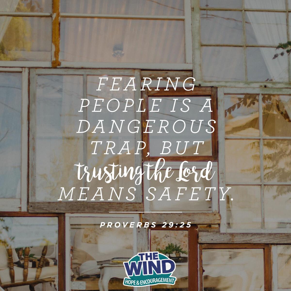 Proverbs 29:25