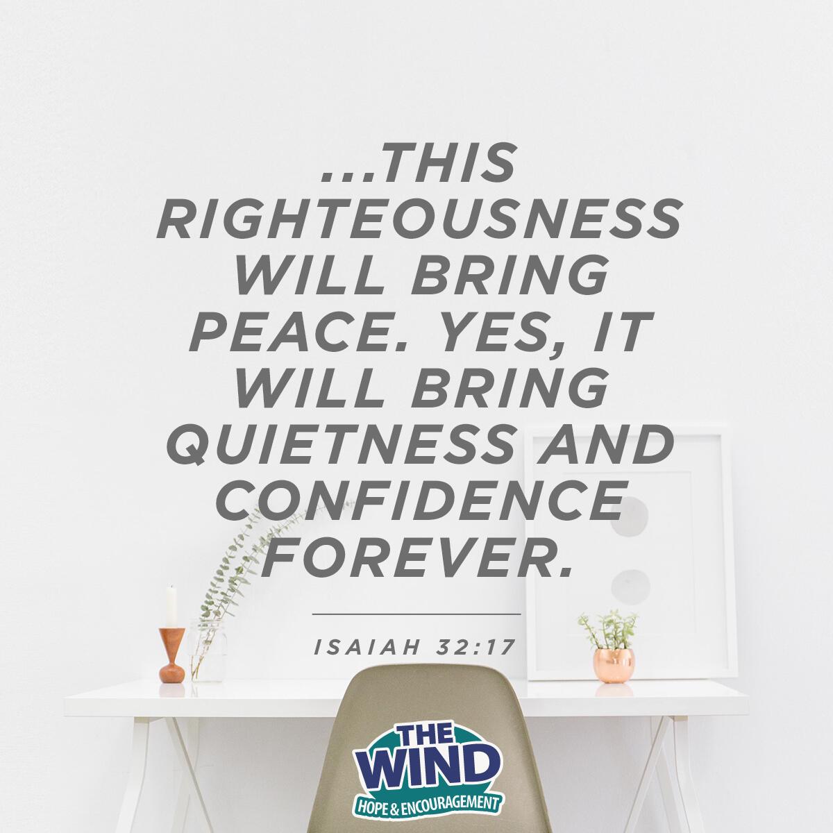 Isaiah 32:17