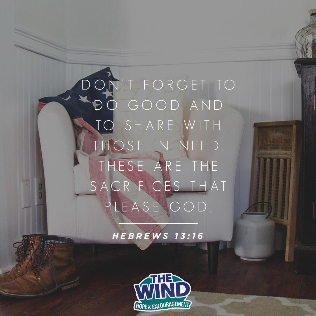 Hebrews 13:16