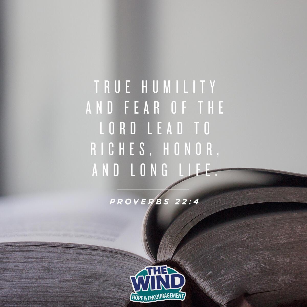 Proverbs 22:4