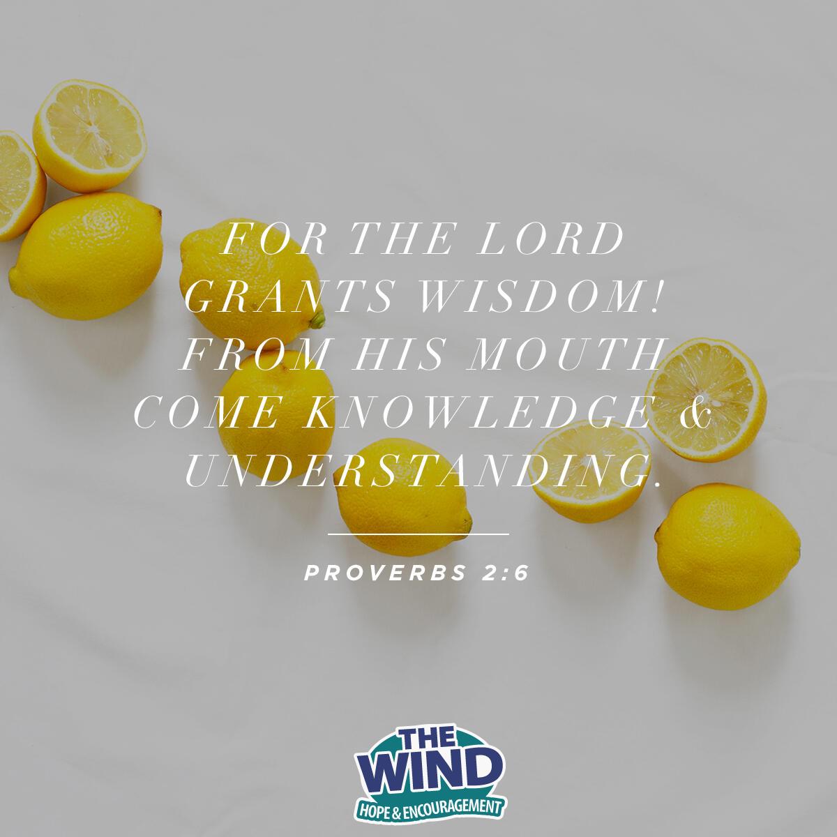Proverbs 2:6