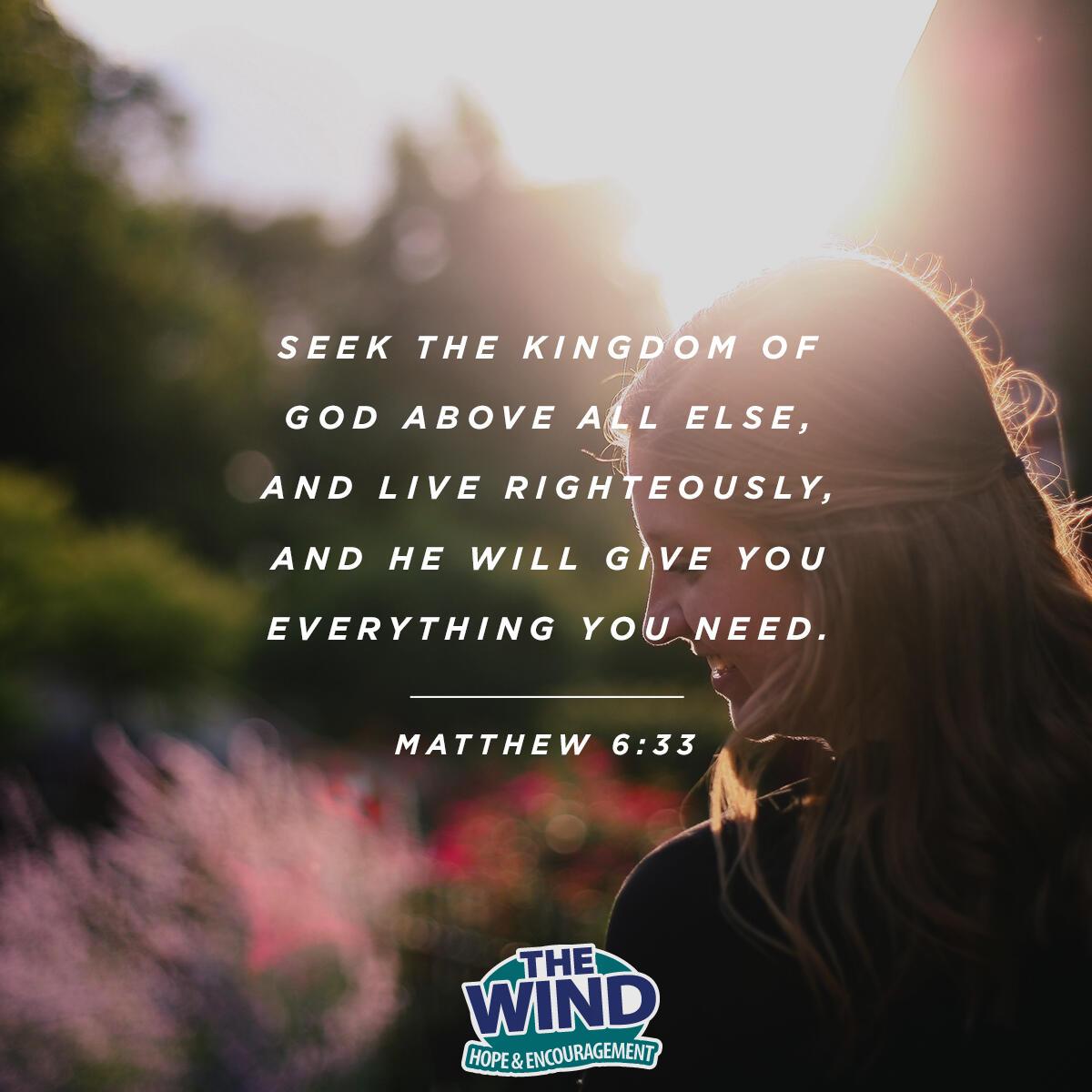Matthew 6:33