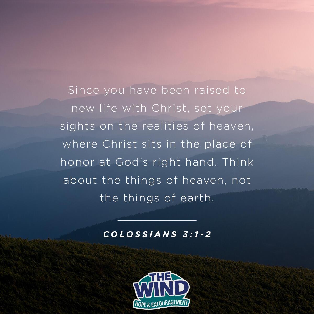 Colossians 3:1-2