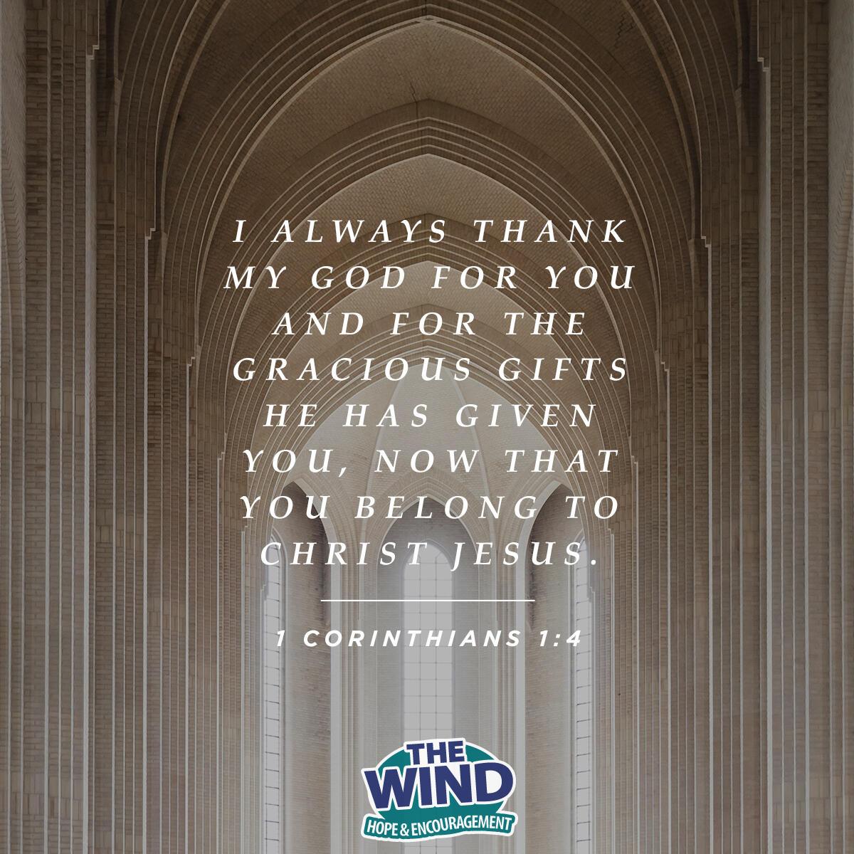 1 Corinthians 1:4