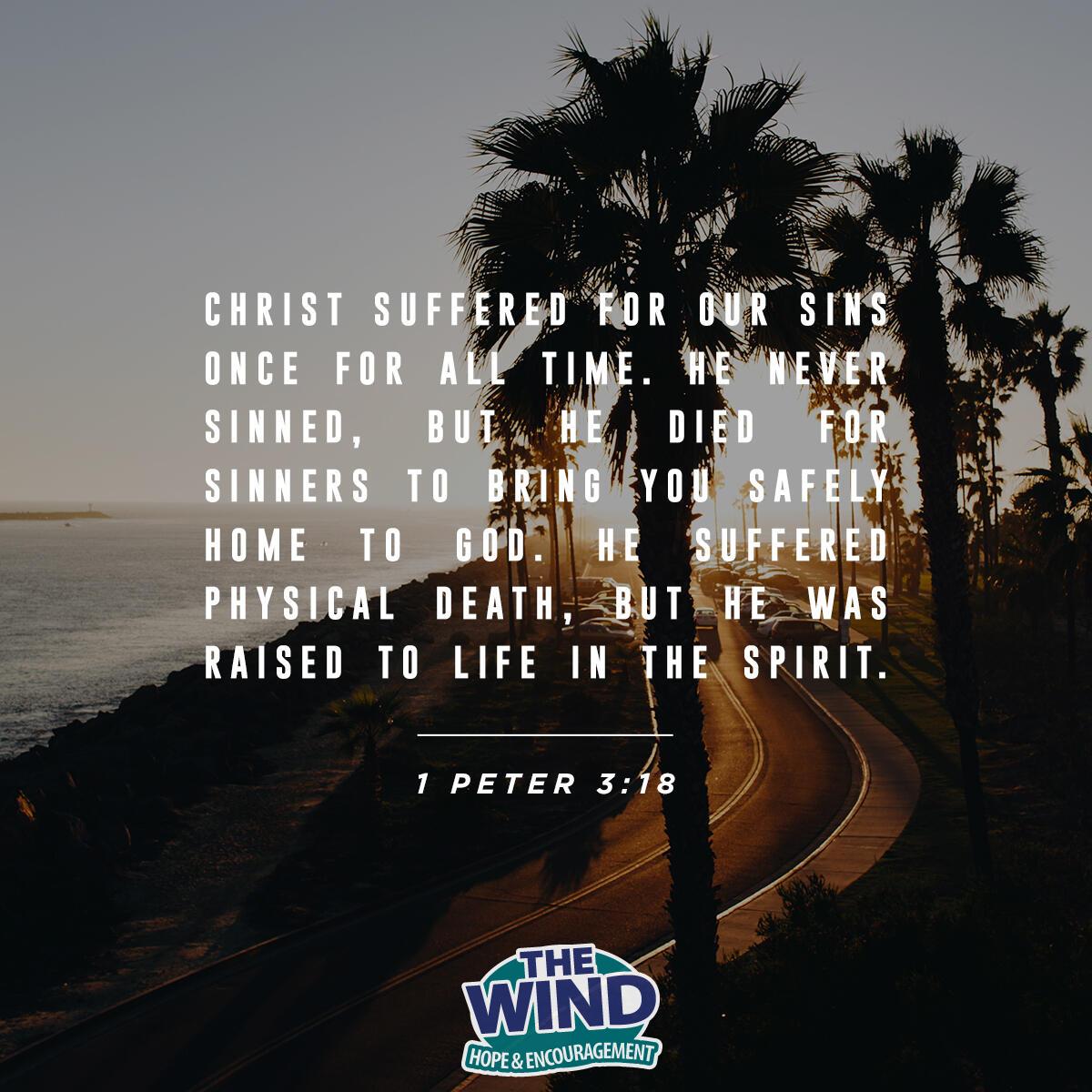 1 Peter 3:18 - Verse of the Day