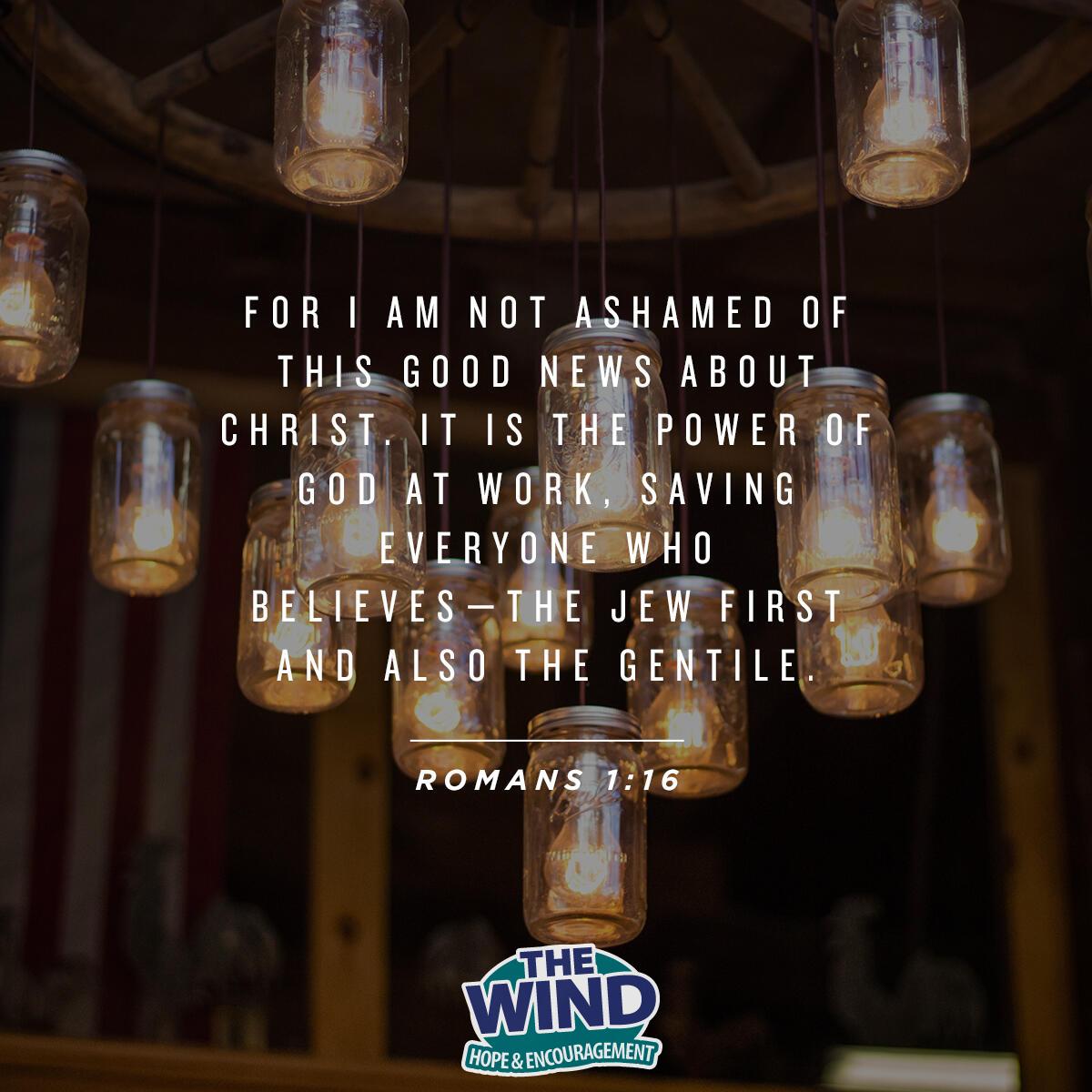 Romans 1:16 - Verse of the Day