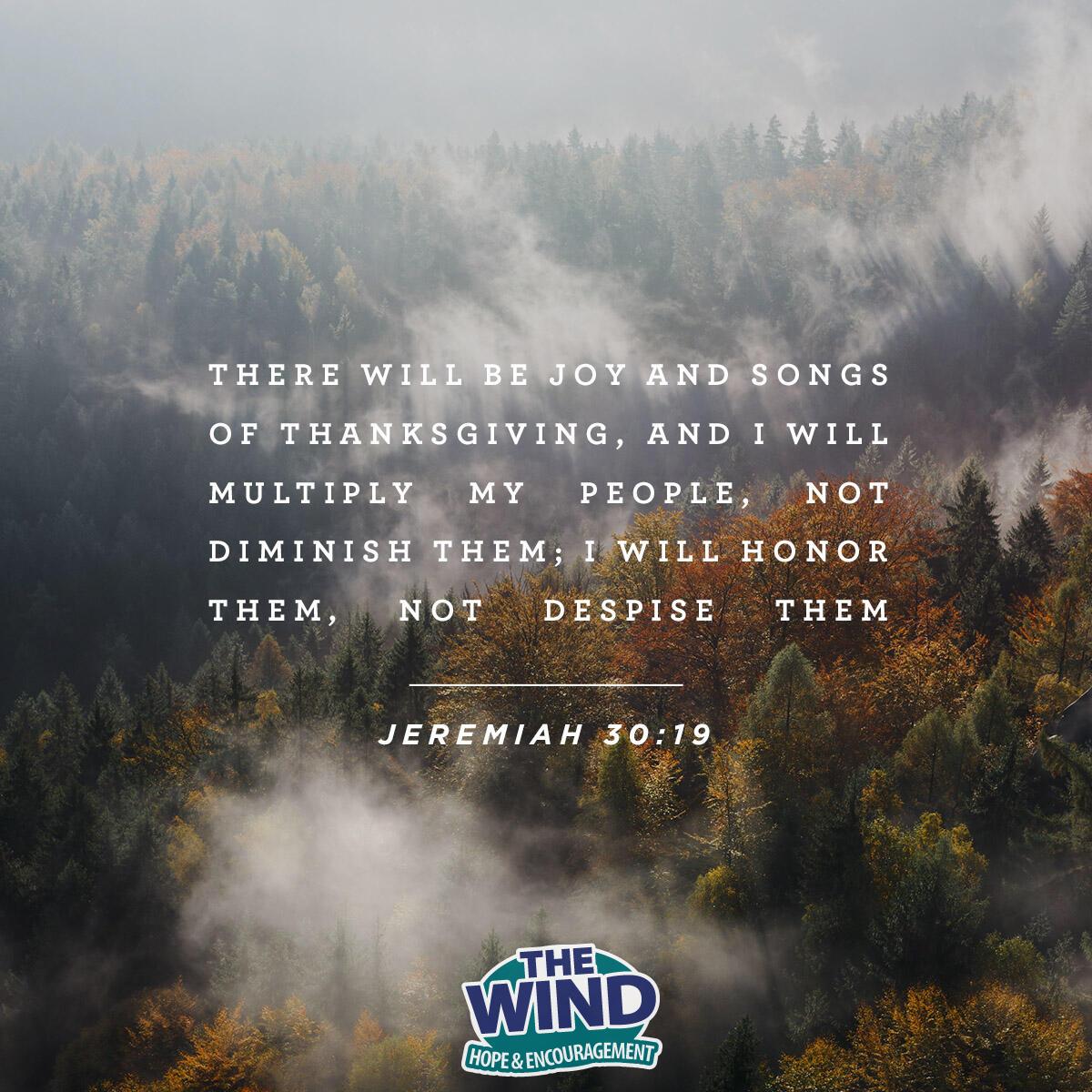 Jeremiah 30:19