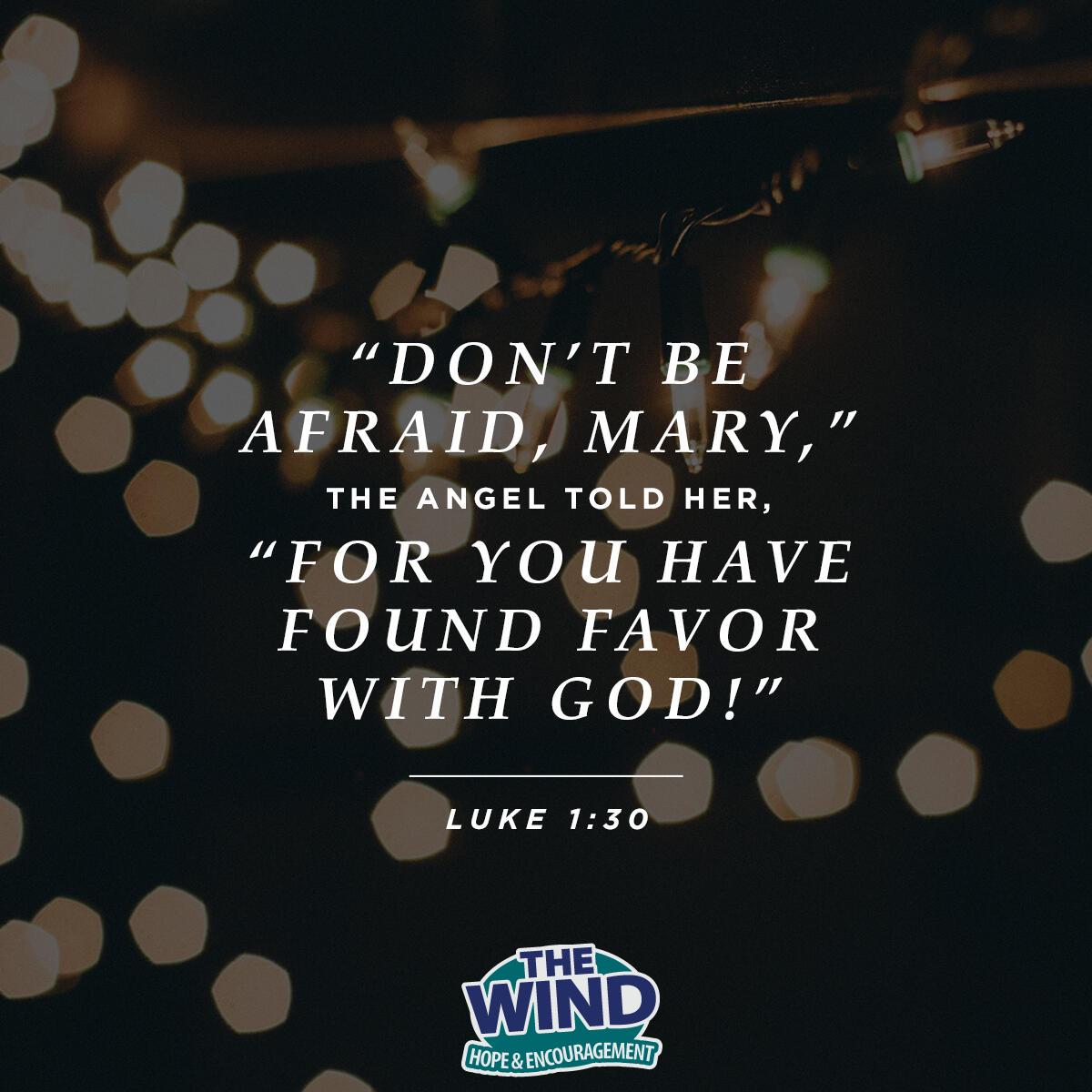 Luke 1:30