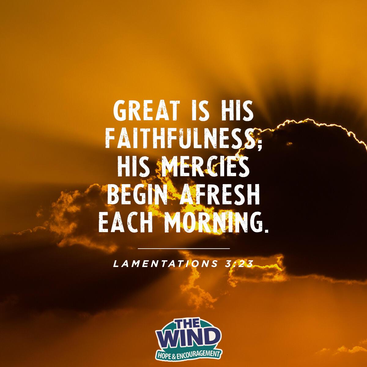 Lamentations 3: 23