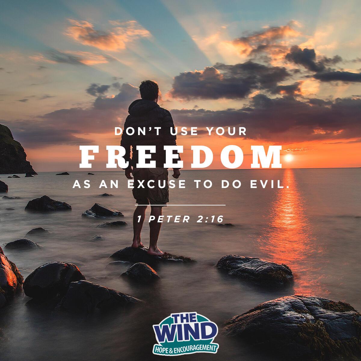 1 Peter 2: 16