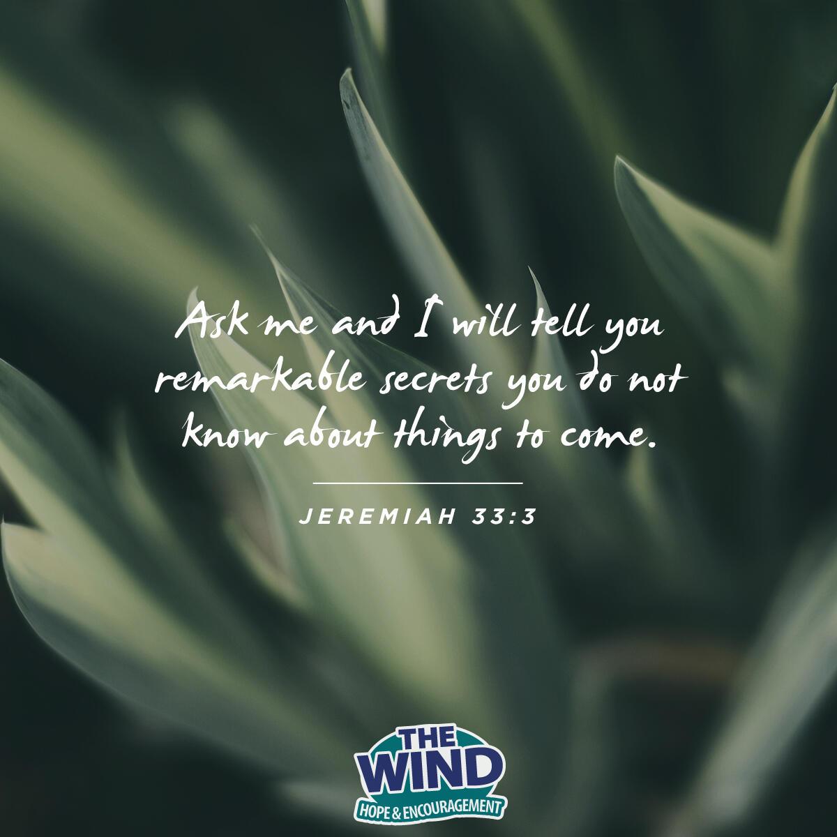 Jeremiah 33:3