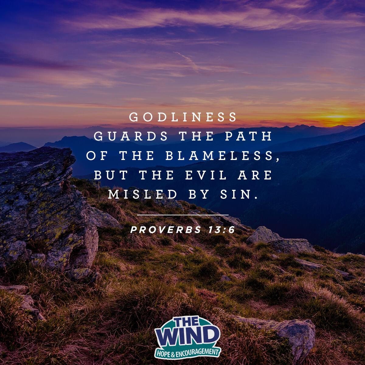 Proverbs 13:6