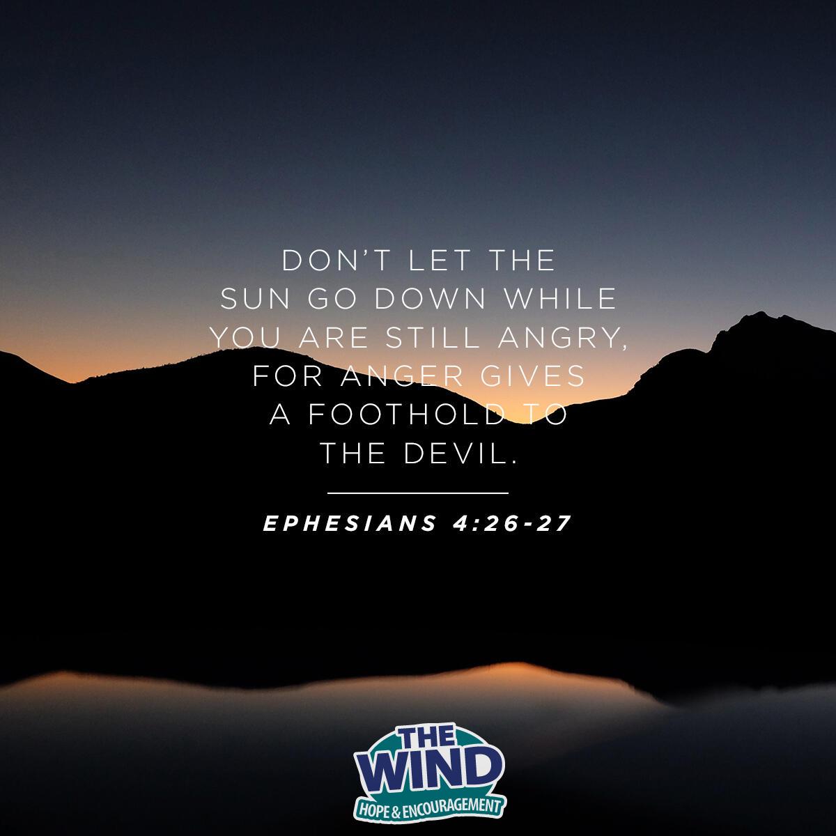 Ephesians 4:26-27