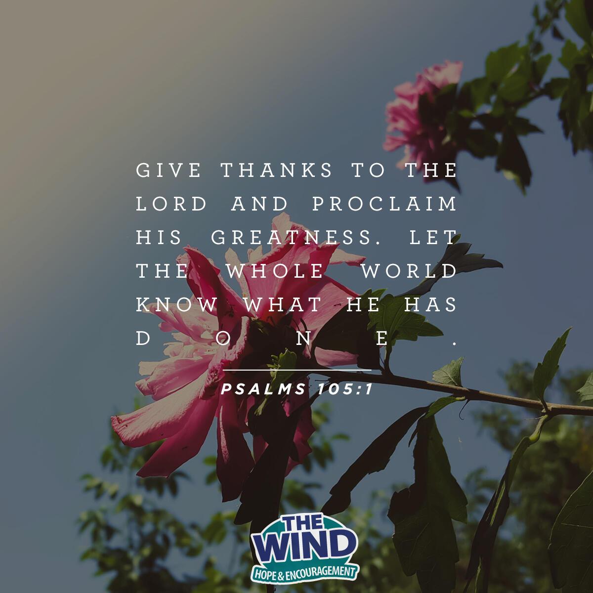 Psalms 105:1