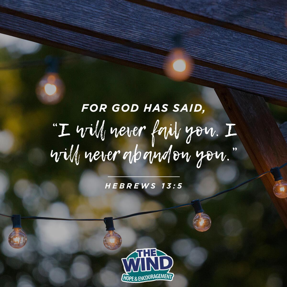Hebrews 13:5