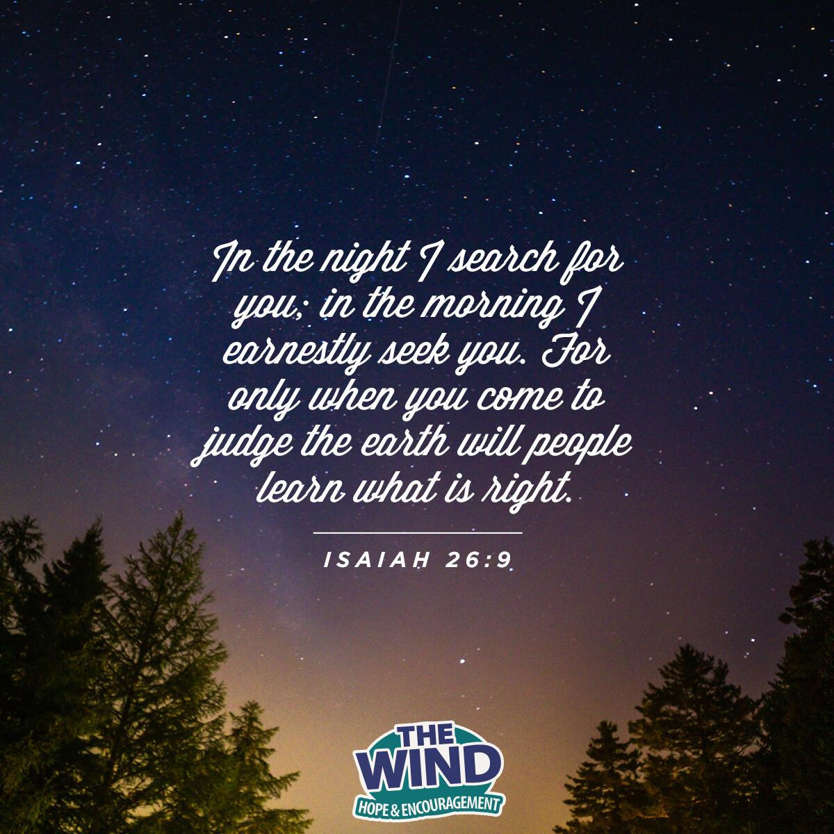 Isaiah 26:9