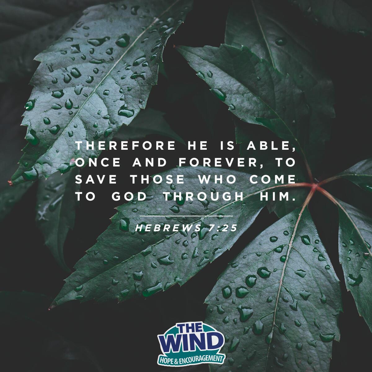 Hebrews 7:25