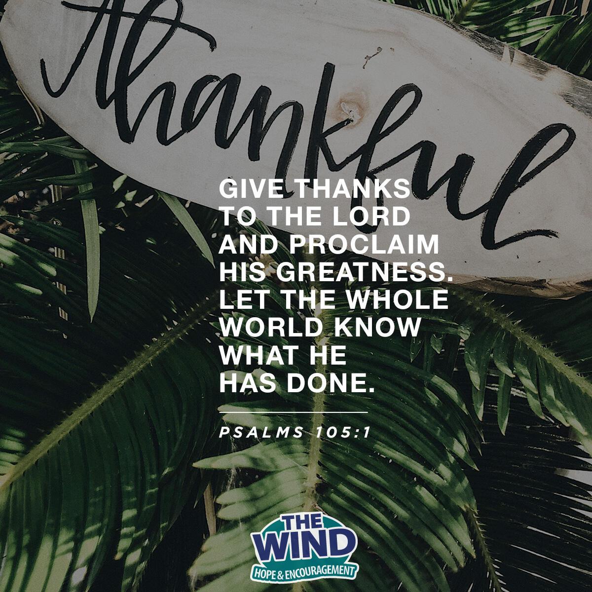 Psalms 105:1
