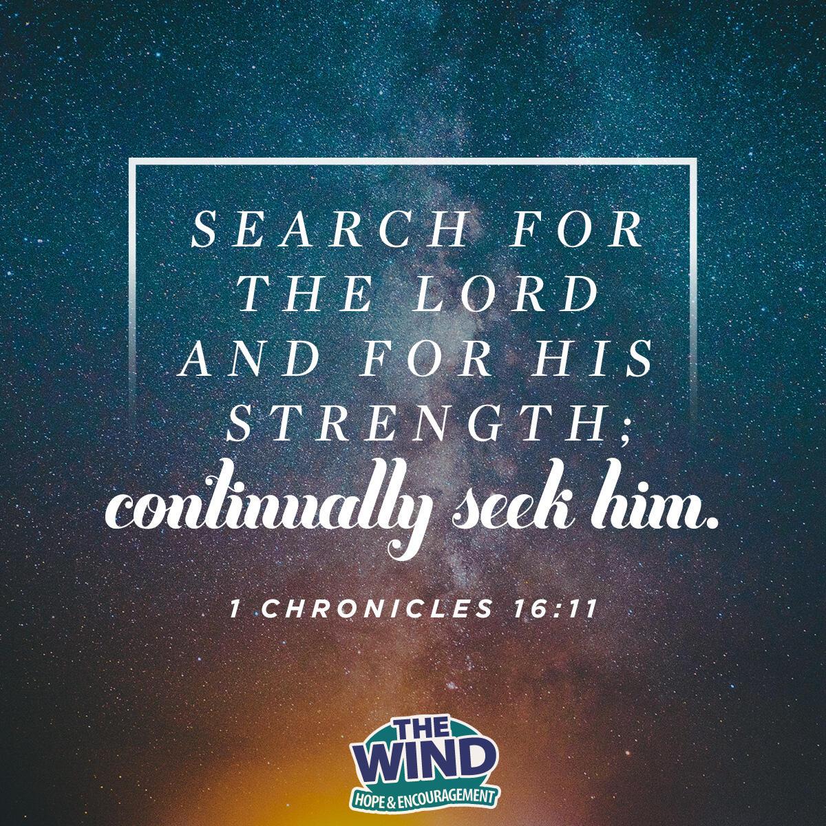 1 Chronicles 16:11