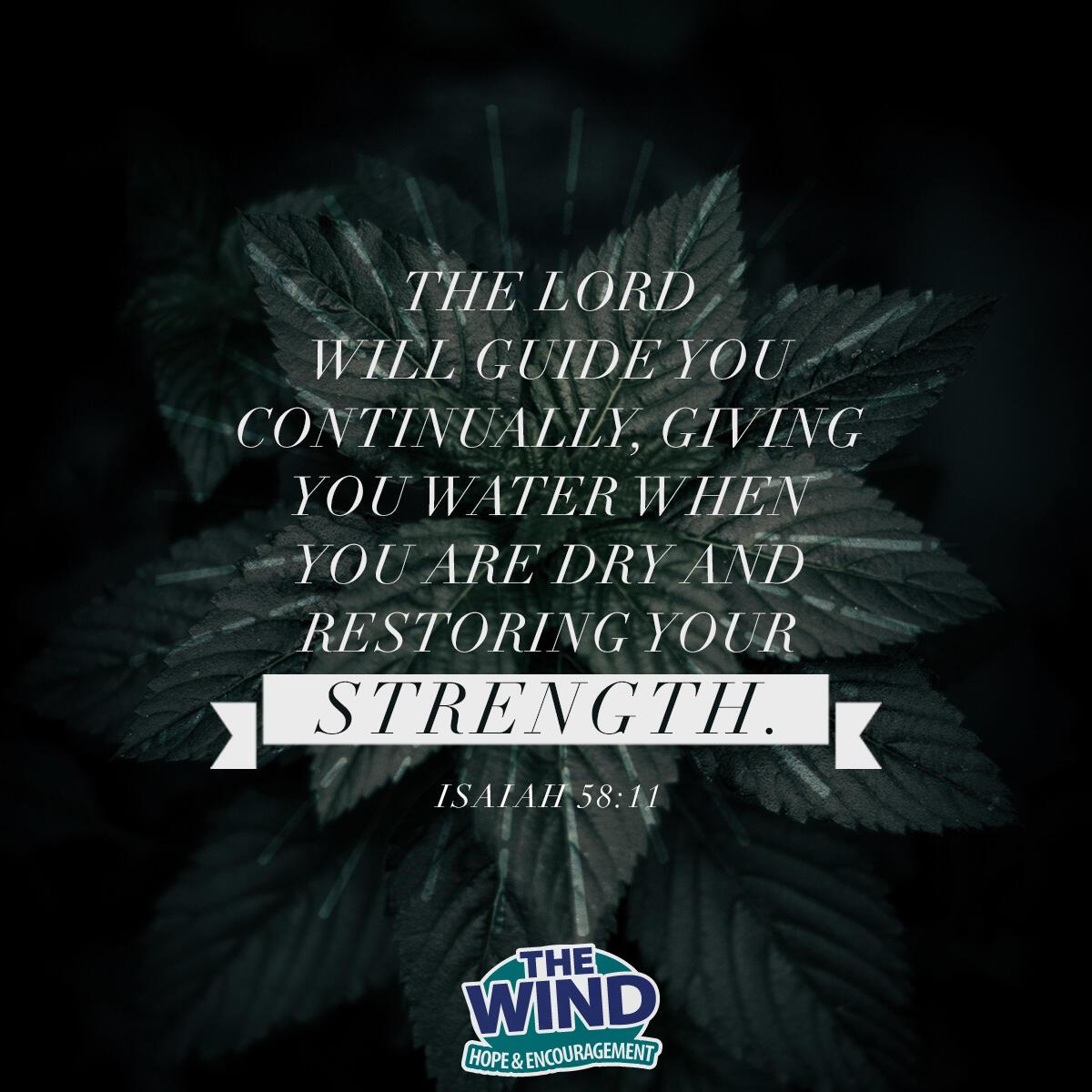 Isaiah 58:11 - Verse of the Day