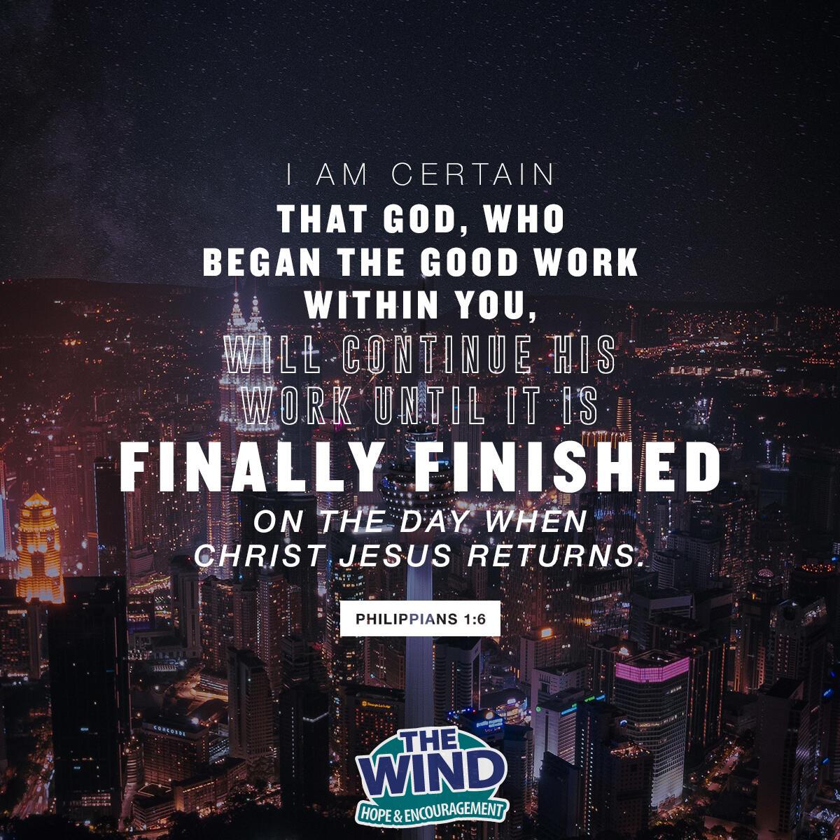 Philippians 1:6 - Verse of the Day