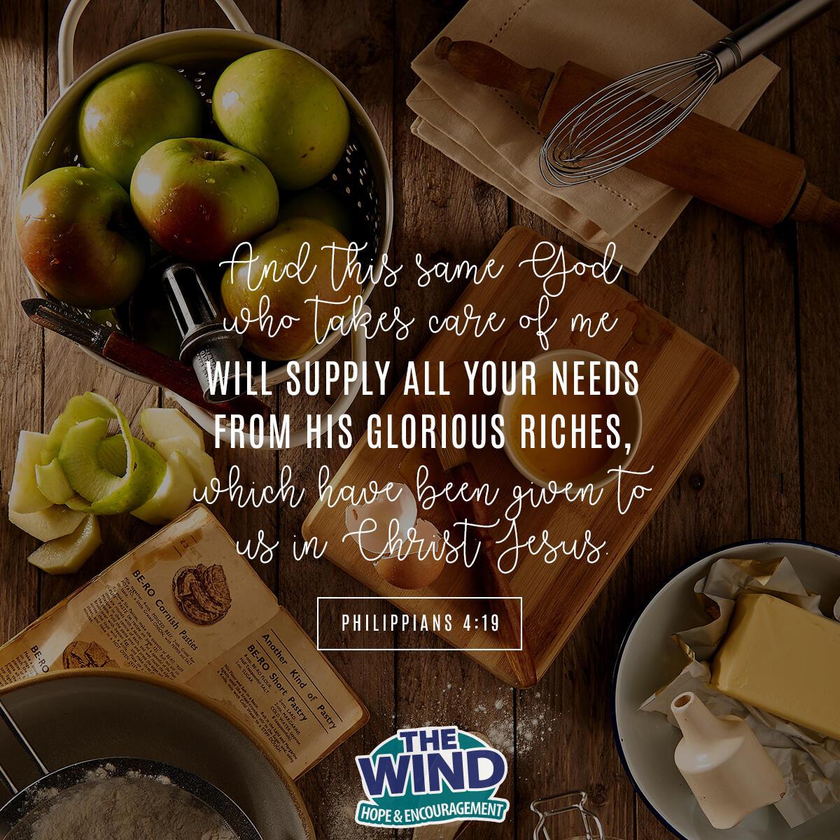 Philippians 4:19 - Verse of the Day