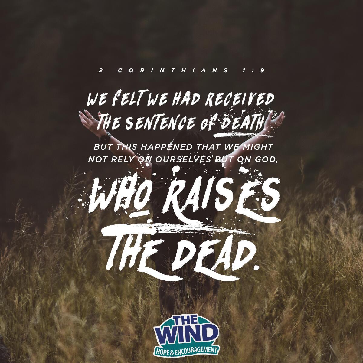 2 Corinthians 1:9 - Verse of the Day