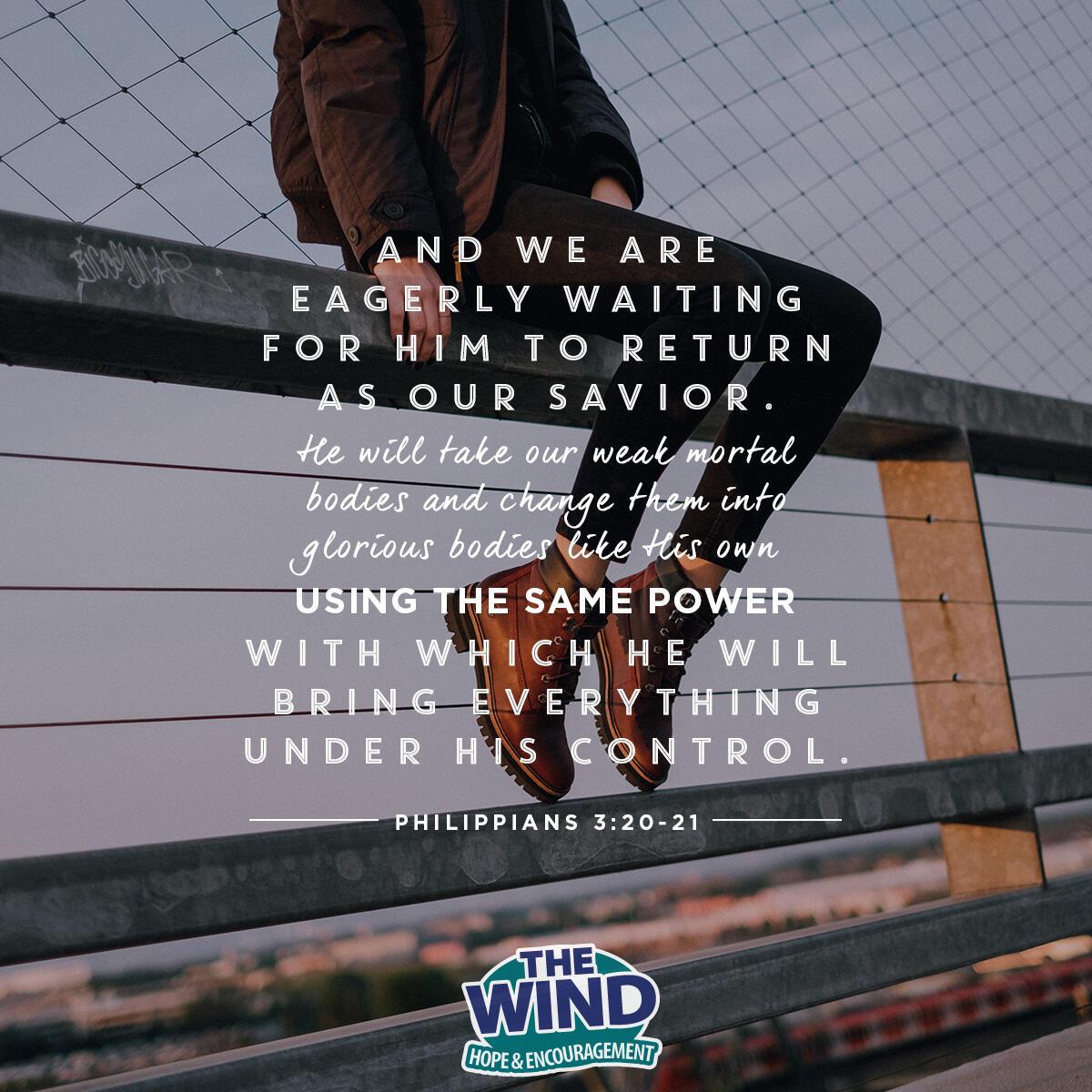 Philippians 3:20-21 - Verse of the Day