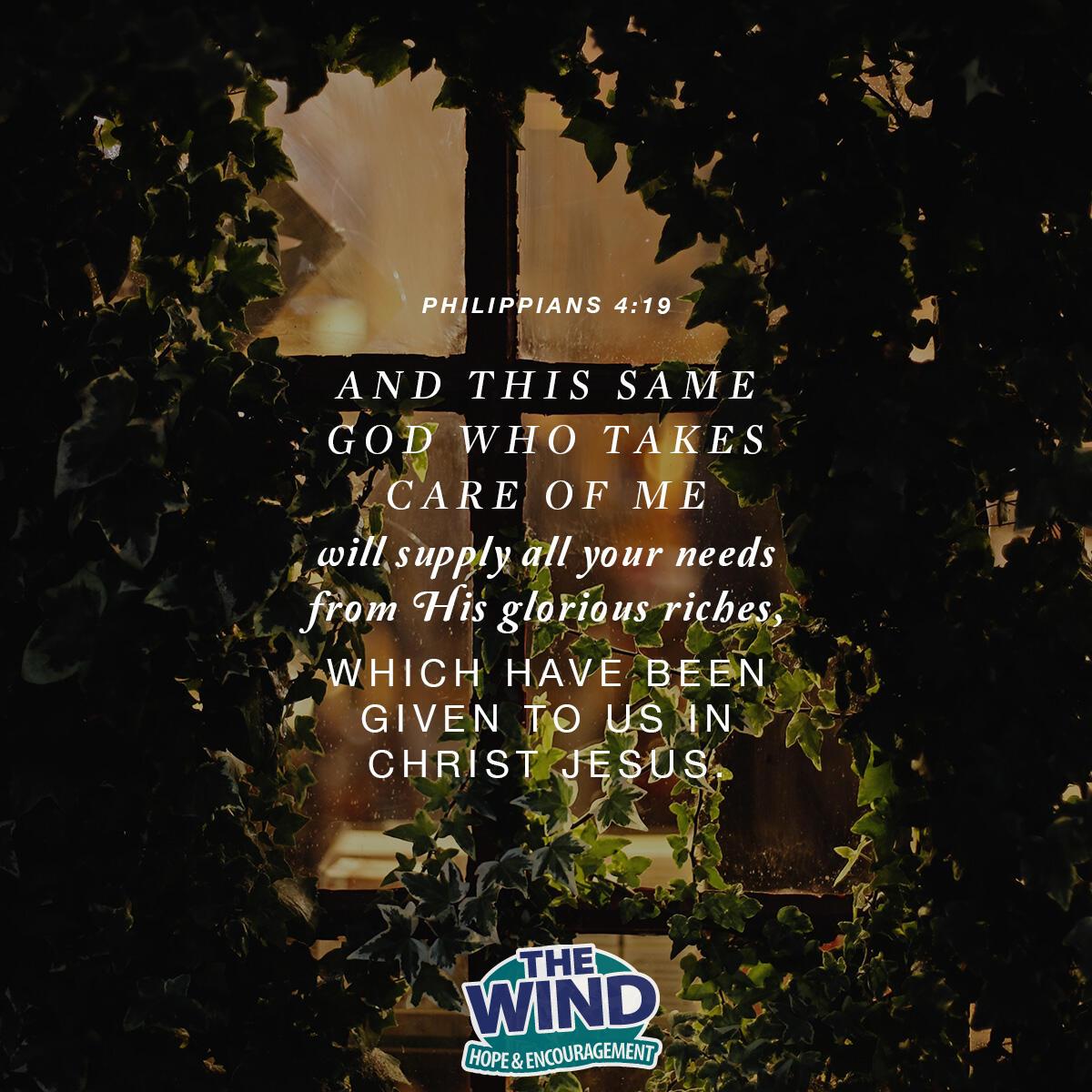 Philippians 4:19 - Verse of the Day