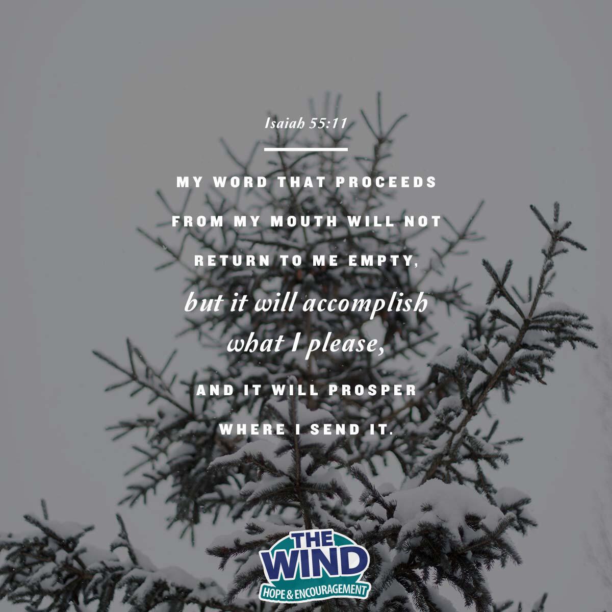 Isaiah 55:11 - Verse of the Day