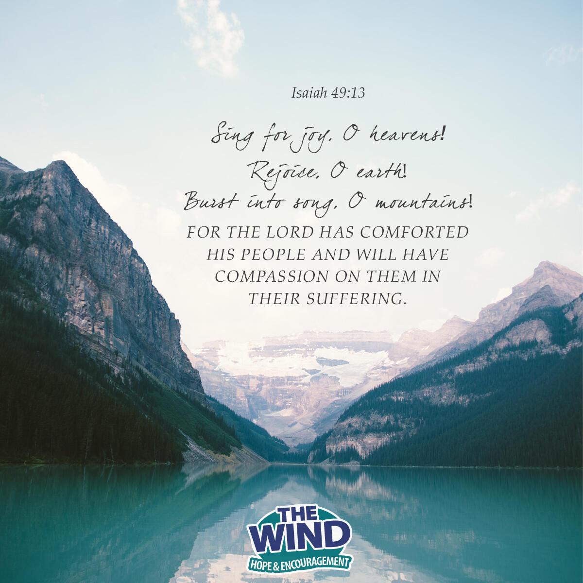 Isaiah 49:13 - Verse of the Day