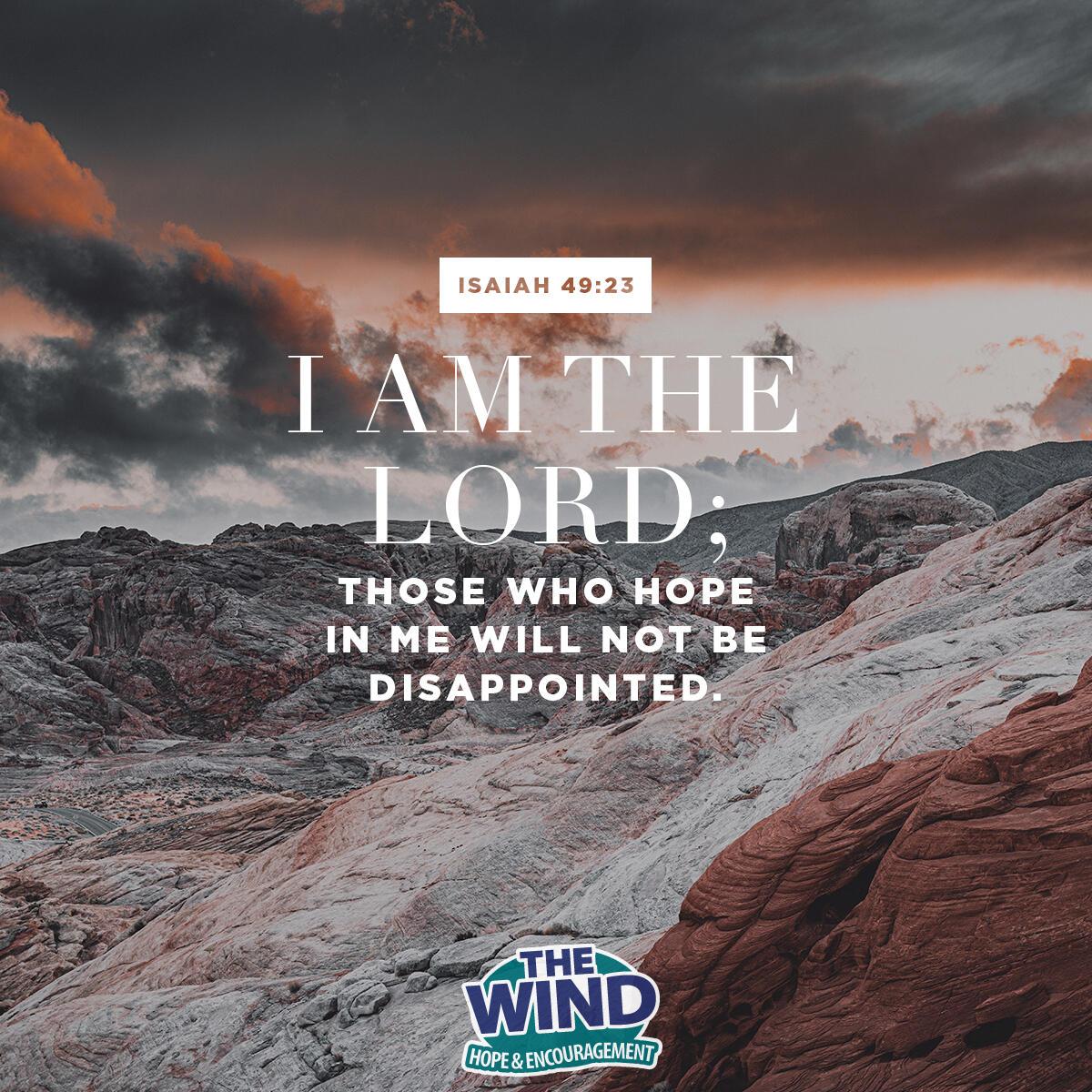 Isaiah 49:23 - Verse of the Day