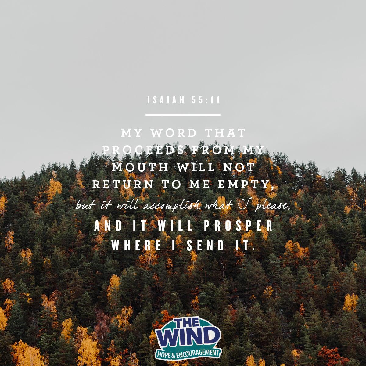Isaiah 55:11 - Verse of the Day