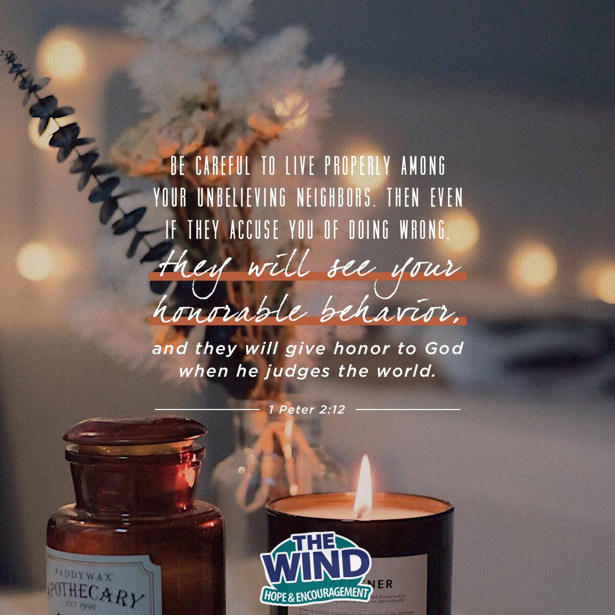 1 Peter 2:12 - Verse of the Day