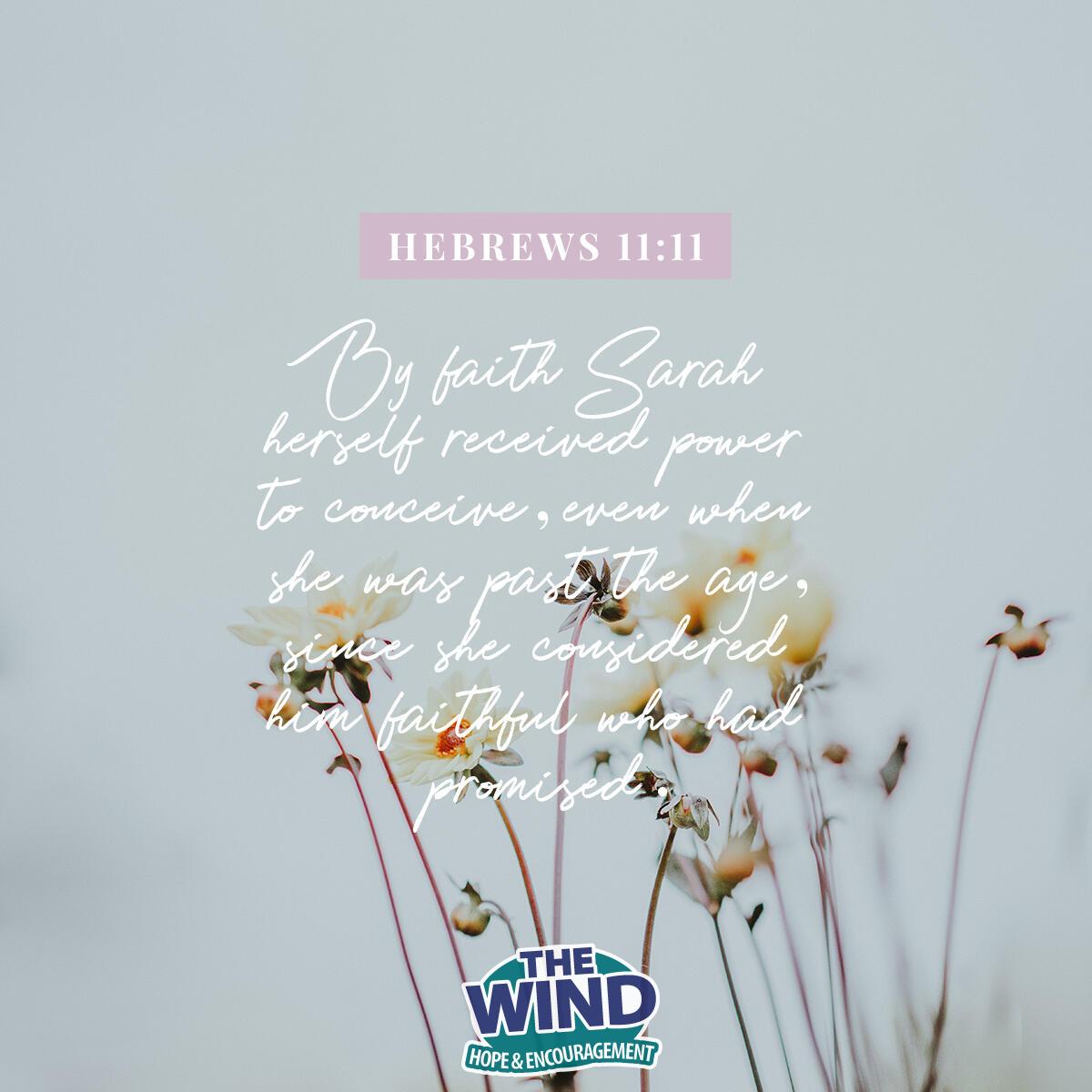 Hebrews 11:11 - Verse of the Day