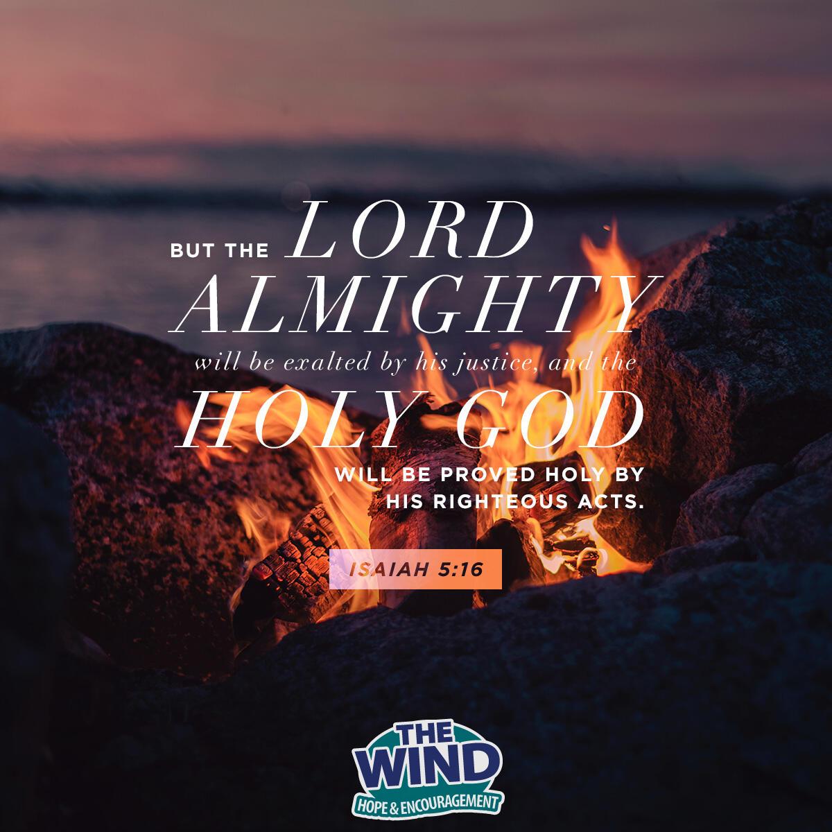 Isaiah 5:16 - Verse of the Day