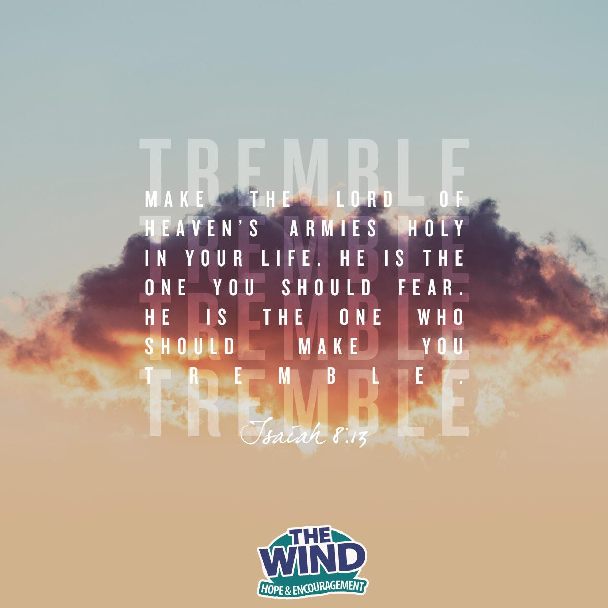 Isaiah 8:13 - Verse of the Day