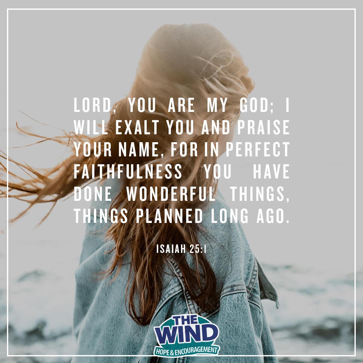 Isaiah 25:1 - Verse of the Day