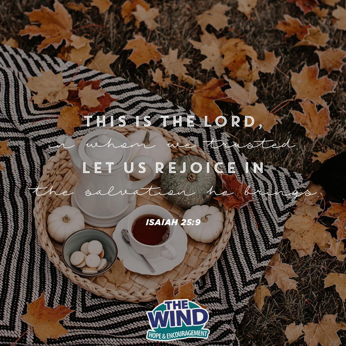 Isaiah 25:9 - Verse of the Day