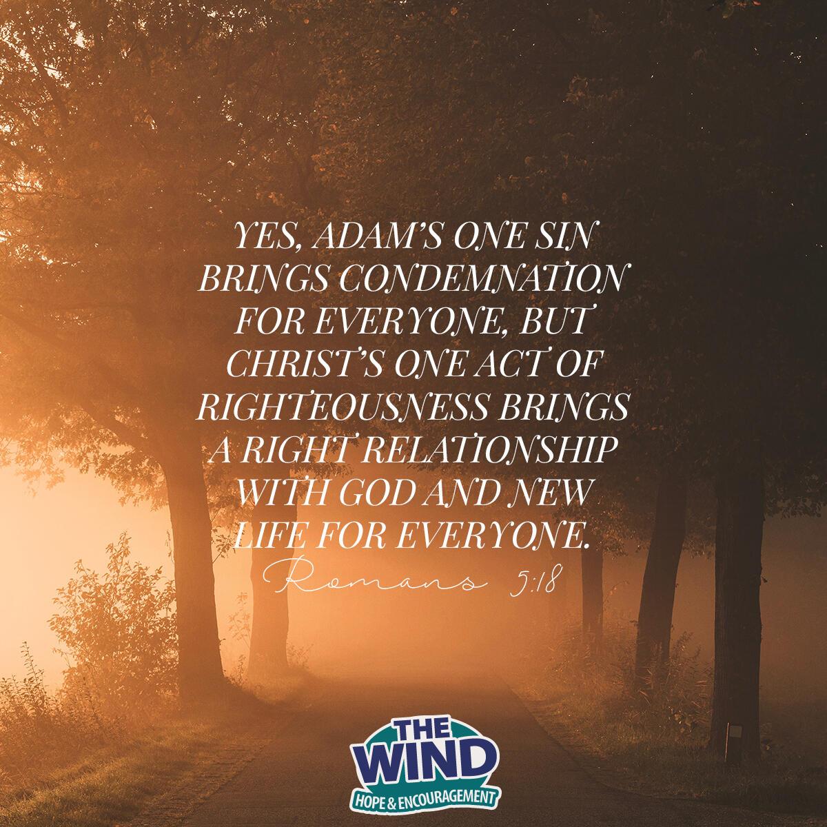 Romans 5:18 - Verse of the Day