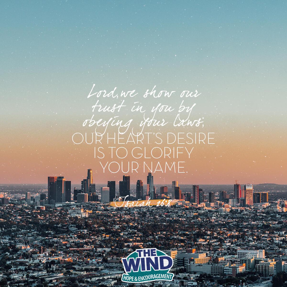 Isaiah 26:8 - Verse of the Day