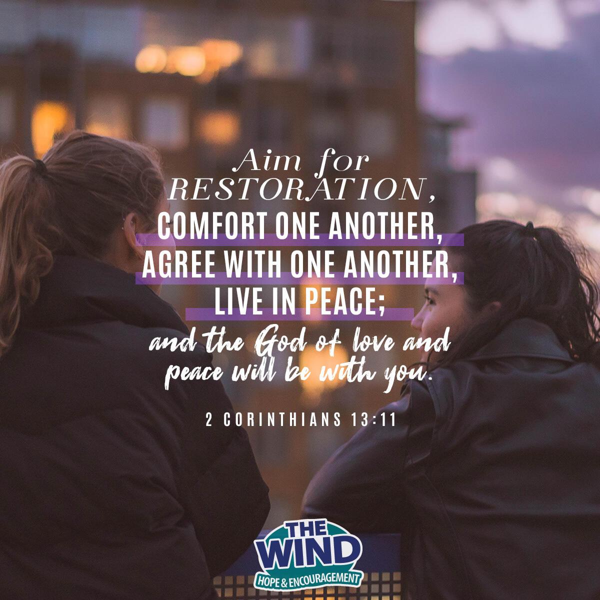 2 Corinthians 13:11 - Verse of the Day