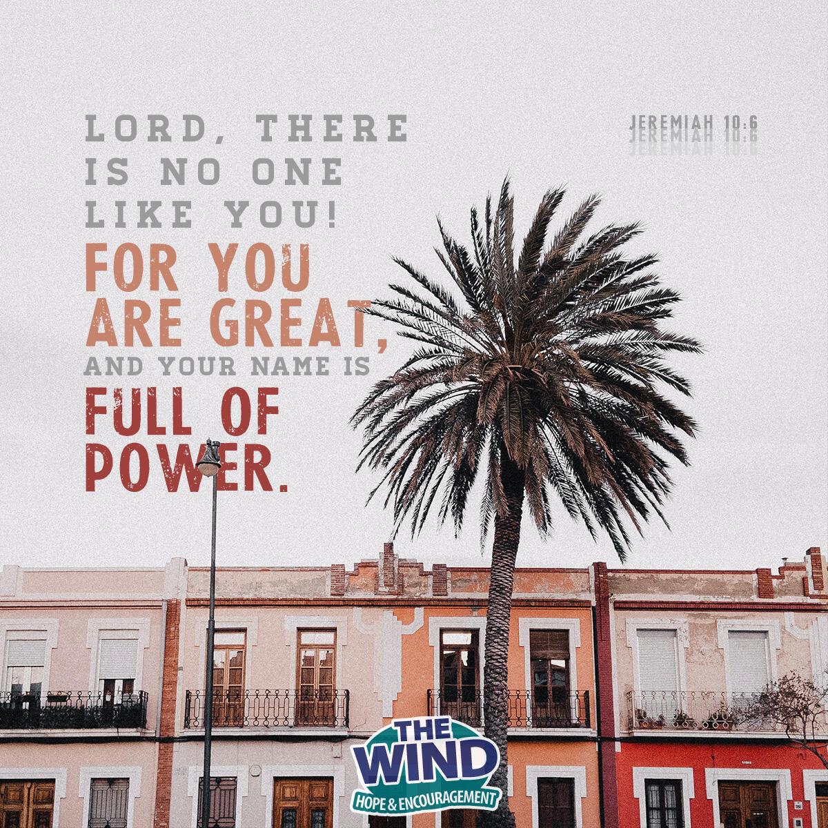 Jeremiah 10:6 - Verse of the Day