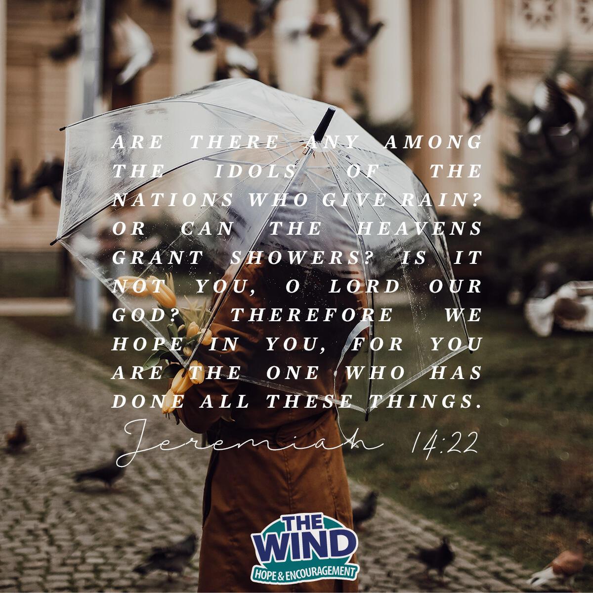 Jeremiah 14:22 - Verse of the Day