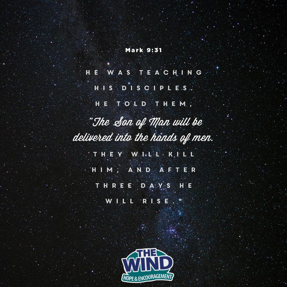 Mark 9:31 - Verse of the Day